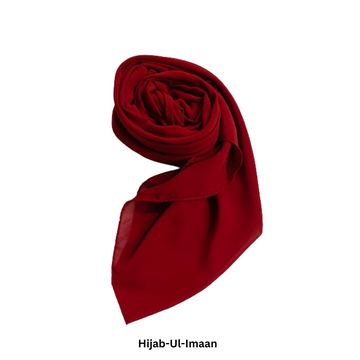 Chiffon Hijab - Burgundy